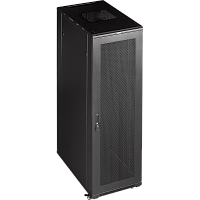 Шкаф 19 Business, 22U 600x1000, черный, передняя дв. перфорир., задняя дв. распашная перфорир. | код TWT-CBB-22U-6x10-P1 | TWT