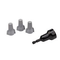 Соединительный изолирующий зажим с лепестками СИЗ-15 o 14,9 мм (4-16 мм?), серый (10 шт./уп.) REXANT | код 08-0759-10 | REXANT