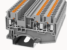 DS2.5-TW-01P-12-00Z(H), Клемма PUSH-IN, 2.5 мм.кв., 3C, синий | код 11040000036 | DEGSON