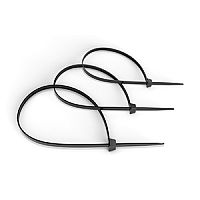 Cabeus CTBL-250 Стяжка нейлоновая неоткрывающаяся, безгалогенная (halogen free), 250x3.6мм, черная (100 шт) | код 7403c | Cabeus