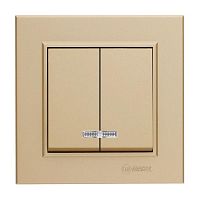 Выключатель 2-кл. СП Karea 10А IP20 зел. Makel 56057003