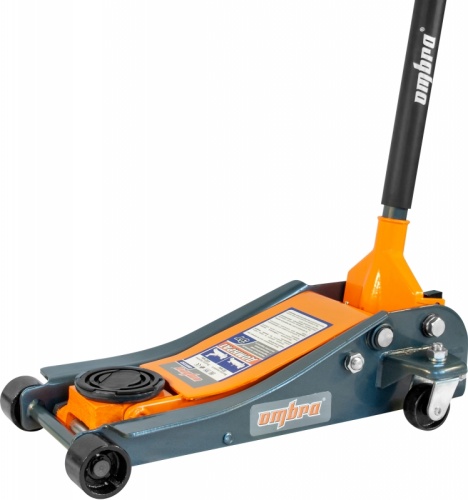 OHT233 Домкрат подкатной 3 т. гаражный с уменьшенной высотой подхвата, 90-458 мм | код OHT233 | Ombra