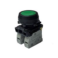 Выключатель Briswik КЕ 011/3м зеленый 0но+2нз Цилиндр IP40 УХЛ3 10А | код aZ-DB-0Ai-0323 | Briswik