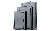 Лючок ревизионный 325х275мм, для отверстия 300x250мм, графит, пластик | код 02-807aGR | airRoxy