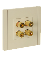 FORTE&PIANO Аудиорозетка 4-мест. FP439 ван. IEK | код FP-S40-K10 | IEK