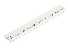 Маркировка для клемм сечением 6 мм.кв., шириной 8 мм, 10 шильдиков, белая, нанесенные знаки: 16, пробел,17, ,18, ,19, ,20, | код M1.515.8700.3 | Wieland