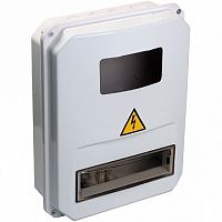 Распределительный шкаф ЩУРн-П, 10 мод., IP55, навесной, пластик, белая дверь, с клеммами | код. MSP310-3-55 | IEK