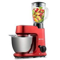 Миксер планетарный Kitfort КТ-1354 1000Вт красный | код 1104864 | KITFORT