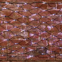 Гирлянда Сеть 2х0,7м, черный ПВХ, 176 LED Белые | код 215-011 | NEON-NIGHT