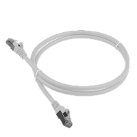 Патч-корд LANMASTER LSZH SFTP кат.6A, 5.0 м, белый | код LAN-PC45/S6A-5.0-WH | LANMASTER