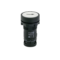 Кнопка плоская белая, маркировка стрелка вверх, 1NO, IP54, пластик MTB7-EA12561 | код 132674 | MEYERTEC