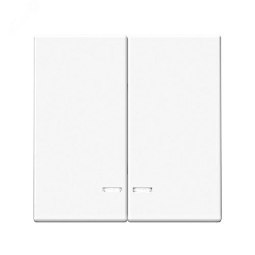 Выключатель 2-кл. ArtGallery (сх. 5а) 10AX с подсветкой механизм лотос | код GAL001353 | Systeme Electric