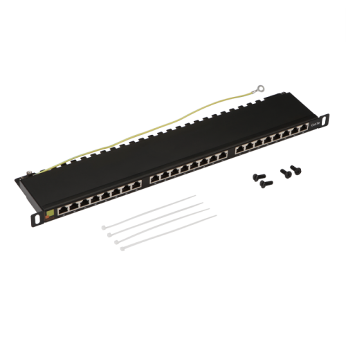 Патч-панель LANMASTER компактная 24 порта, STP, кат. 5E, 0.5U | код LAN-PPC24S5E | LANMASTER Патч-панель LANMASTER компактная 24 порта, STP, кат. 5E, 0.5U | код LAN-PPC24S5E | LANMASTER