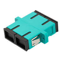 Адаптер оптический LANMASTER SC, OM3, дуплексный | код LAN-2SC-AM-OM3 | LANMASTER