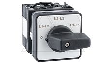 Переключатель вольтметра UKT0-2-15920/E, 20A, тип 0-LL (0-линейное), на дверь, фронт IP65 | код UKT0-2-15920/E | Kripal