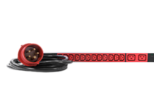 Верт блок розеток, мониторинг, измерение, 3 фазы 16А, 36C13, 6C19, 1820 мм, вх IEC 309, шнур 3м | код R-MC8-3x16-36C13-6C19-MI-1820-3-3PN | REM