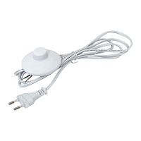 Шнур для бра с ножным выключателем 2 м 2*0.5 мм2 EKF | код ASL-610 | EKF