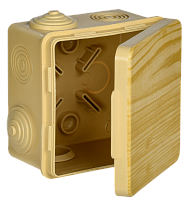 Коробка расп. КМ 80х80х50мм о/к IP54 7 вв. сосна IEK | код UKO31-080-080-050-K34-54 | IEK
