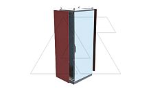 Боковые панели NEO 1600x500мм (ВxГ), RAL7035, IP55, 2шт. | код 632-165 | Tekpan