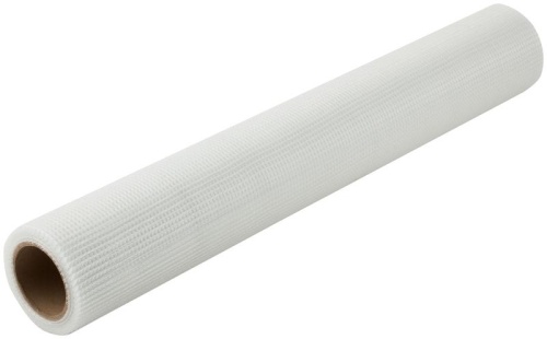 Сетка стеклотканевая интерьерная ячейка 2х2мм плотность 43г/кв.м 500ммх10м FIT 11582