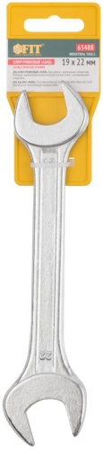 Ключ рожковый ''Хард'', хромированное покрытие 19х22 мм | код 63488 | FIT фото 3
