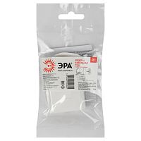 Розетка кабельная б/з 6A с кольцом непрямой ввод белая (10/200/7200) R1 | код Б0019183 | ЭРА