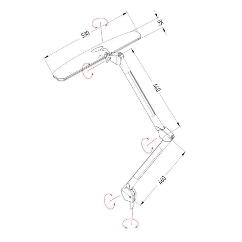 Настольная бестеневая лампа на струбцине, 84 LED | код 31-0401 | REXANT фото 3 Настольная бестеневая лампа на струбцине, 84 LED | код 31-0401 | REXANT фото 3