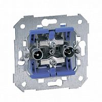 Розетка TV-FM-SAT 75, одиночная, черный | код. 75466-69 | Simon