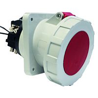 Розетка встриваемая наклонная 125А 400В 6h IP67 Bals фланец 114х114 | код 12025 | Bals