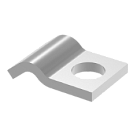 Клипса для дополнительной фиксации разделительной перегородки к лотку | код LAN-MT-KLR-EZ | LANMASTER