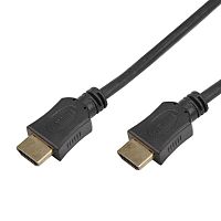 Шнур HDMI - HDMI gold 1м без фильтров (PE bag) | код 17-6202-8 | PROCONNECT