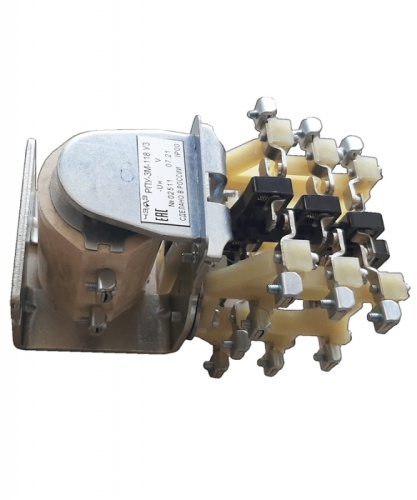 Реле промежуточное РПУ-3М-114У3Б, 110В DС, под винт, 16А, 2з+2р, IP00 | код ET014233 | Электротехник