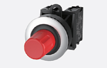 TS2020-0RL10 Модуль кнопки TS2, нажимная, утопленная, с метал.кольцом, СТОП , крас., шт | код TS2020-0RL10 | SUPU