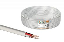 Кабель для видеонаблюдения КВК-В-2 2х0.5 мм (200м) для внутренней прокладки. белый народный ТРТС | код SQ0123-0101 | РЭМЗ ТМ