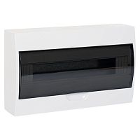 Щит распределительный навесной ЩРн-П-18 тонированная дверь IP40: 1 ряд, 18 модулей, 220 х 360 х 100 (ВхШхГ) | код. pb40-n-18 | EKF