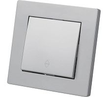 Выключатель на 2 направления 1 кл. 10А серебр. металлик Сенеж TDM | код SQ1816-0215 | TDM