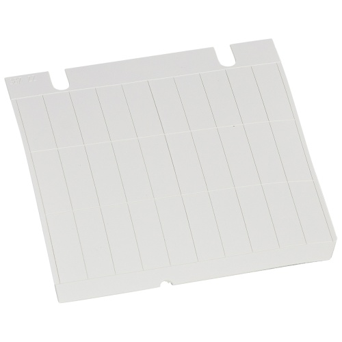 Заготовка этикеток Logicab 2 - жёсткая - пластиковая - самоклеющаяся - для двухмодульного оборудования | код 038722 | Legrand Заготовка этикеток Logicab 2 - жёсткая - пластиковая - самоклеющаяся - для двухмодульного оборудования | код 038722 | Legrand