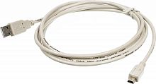 Кабель Ningbo USB A(m) mini USB B (m) 1.8м (USB2.0-M5P) серый | код 841899 | NINGBO