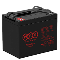 WBR GPLG12-80 Гелиевая аккумуляторная батарея для ИБП, напряжение: 12В, ёмкость: 80Ач, клеммы типа: Под болт М6, Размеры ДШВ: 260x168x215мм, вес: 25,3кг. Срок службы: 12 лет | код WBR GPLG12-80 | WBR