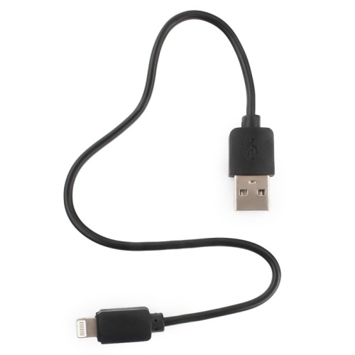 Кабель USB Гарнизон GCC-USB2-AP2-0.3M AM/Lightning, для iPhone5/6/7/8/X, IPod, IPad, 0.3м, черный, пакет | код GCC-USB2-AP2-0.3M | Гарнизон