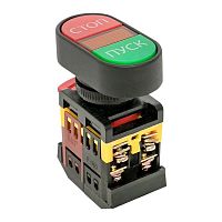 Кнопка 22 мм² 220В, IP40, Красный | код. pbn-apbb-o | EKF