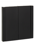 FORTE&PIANO Выключ. 2-кл. с инд. 10А FP106 чер. IEK | код FP-V20-1-10-1-K02 | IEK