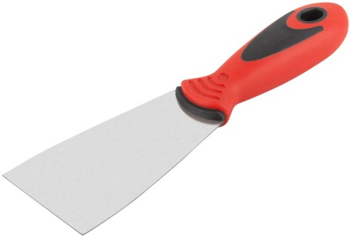 Шпатель 60мм прорезиненная ручка нерж. сталь КУРС 06712 фото 2