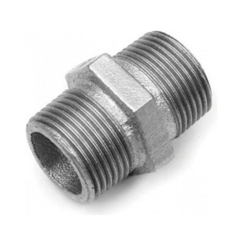 Ниппель чугунный Ду20, оцинкованный штуцер-штуцер | код 215100061 | ГОСТ