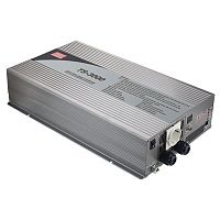 Источник питания DC-AC, 3000Вт, Рмакс=6000Вт(0,6 сек), Uвх=24(21…30)В DC, Uвых=110В АС (ещё 100, 115, 120), f=60(50) Гц, КНИ<3%, изоляция 3000В AC, в кожухе 466.8x283.5x100мм, вес 12,9кг, 0…+40С, клеммы на выходе, тип АКБ свинцово-кислотный | код TS