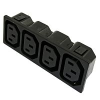 Разъём питания RUICHI AC-007, четверной | код 71686 | Ruichi