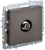 BRITE Розетка TV проходная РТВ10-0-БрТБ темная бронза | код BR-A10-P-K45 | IEK