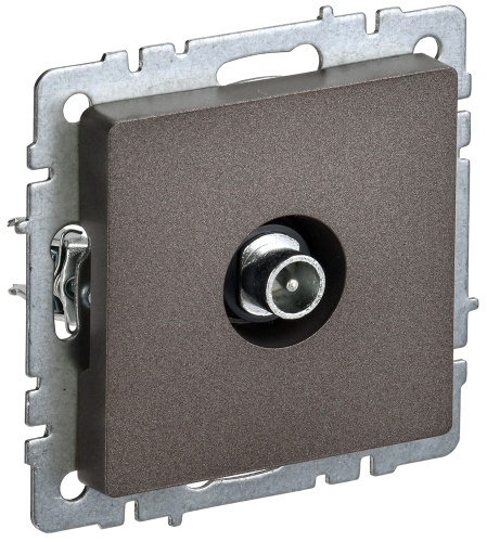 BRITE Розетка TV проходная РТВ10-0-БрТБ темная бронза | код BR-A10-P-K45 | IEK