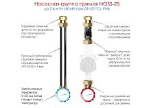 Группа насосная NGSS-25 G 1' прямая без насоса | код NG 25A00 23 | Gidruss