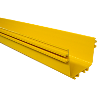 Прямая секция оптического лотка, 100x120 мм, 2 метра, желтая | код LAN-OT100x120 | LANMASTER